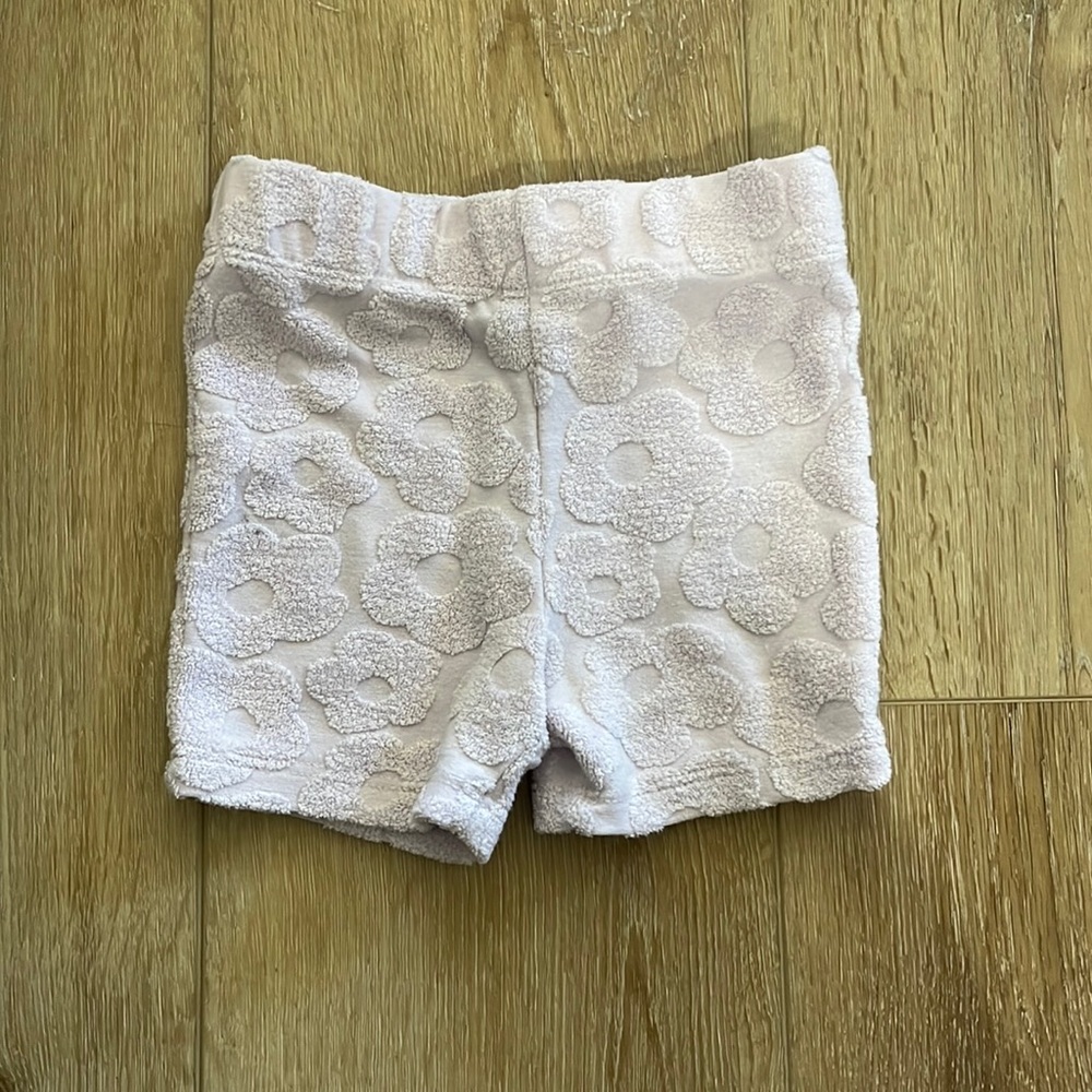 Lavender baby biker shorts